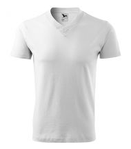 V-neck 102 tričko unisex biele