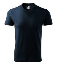 V-neck 102 tričko unisex tmavomodré