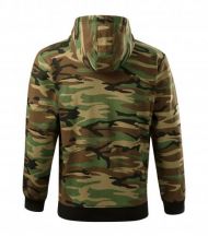 Camo Zipper mikina pánska camouflage brown